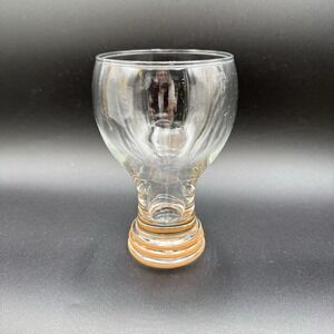Vintage Fiesta By Homer Laughlin Glass Goblet Orange 16 Oz EUC